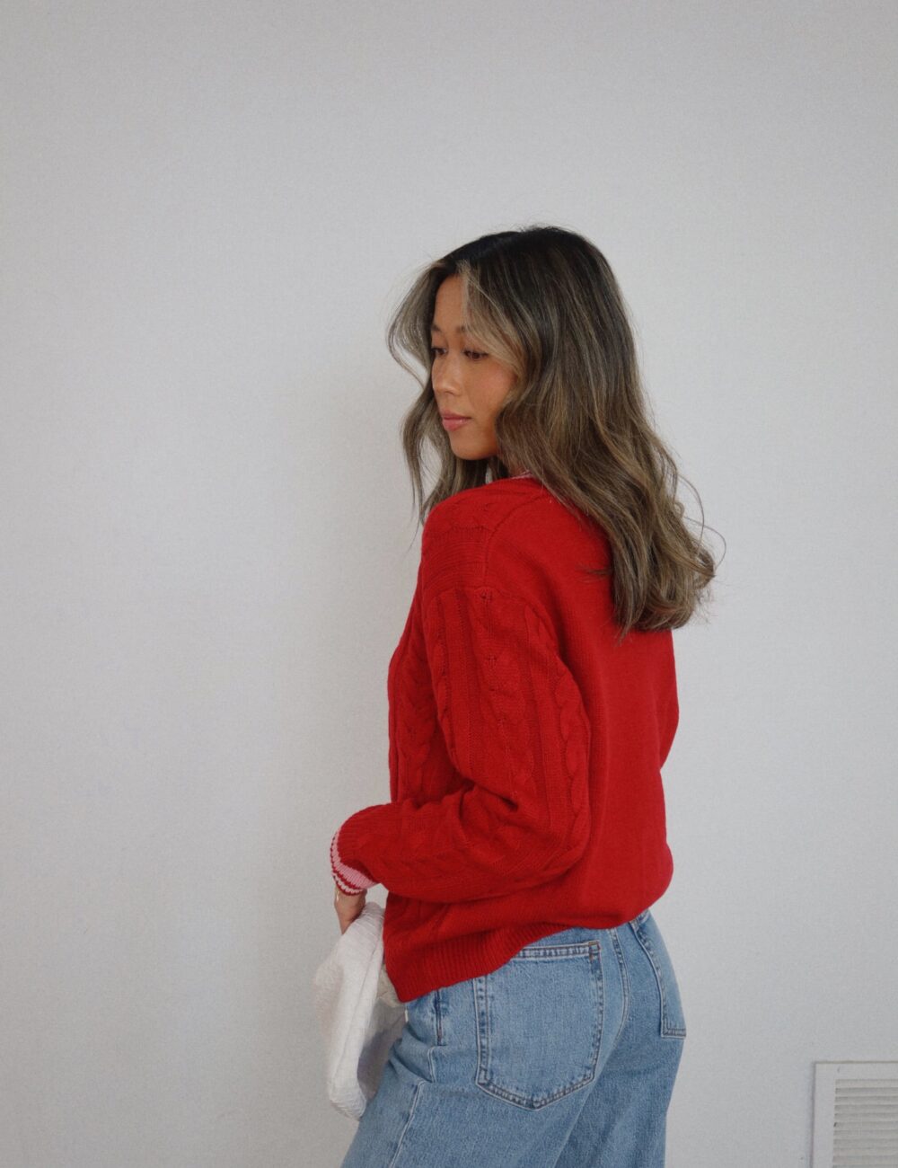 Sweetheart Cable Knit Sweater - Image 8