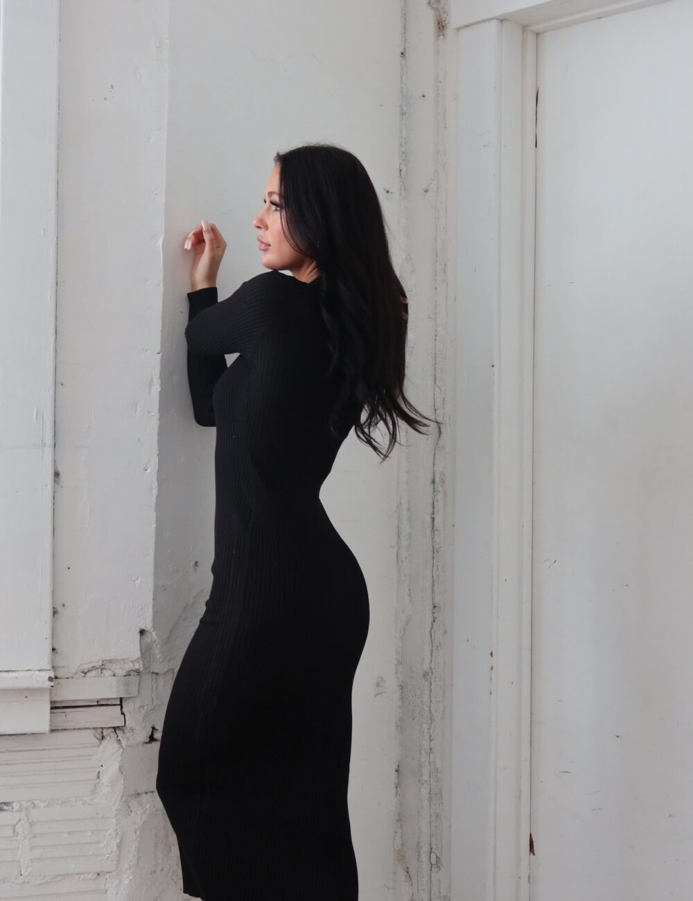 Estella Ribbed Crisscross Maxi Dress - Image 7