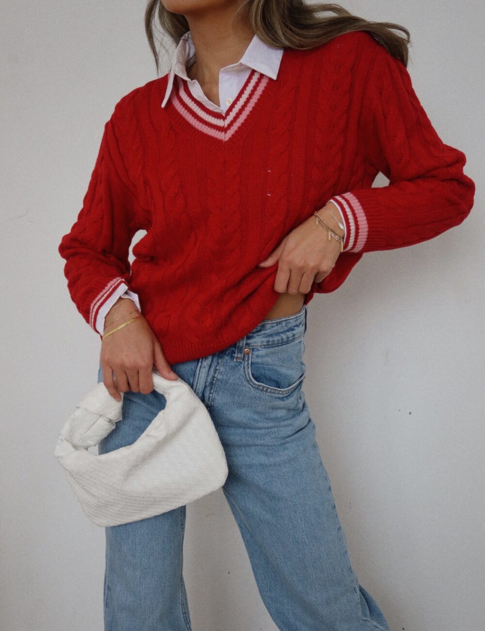 Sweetheart Cable Knit Sweater - Image 5
